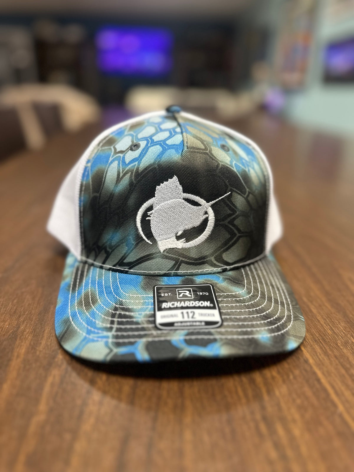 Old Salt Trucker Hat - Kryptek Neptune / White