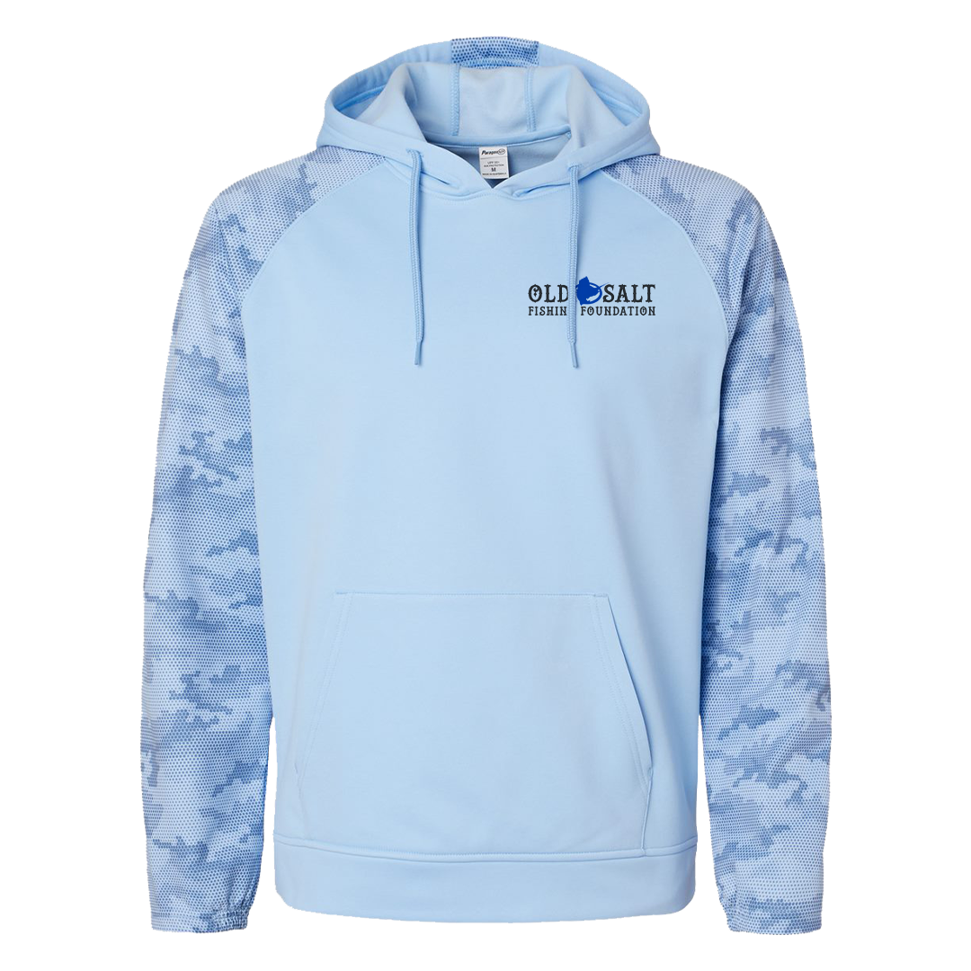 EAT.SLEEP.FISH  - Blue Camo Hoodie