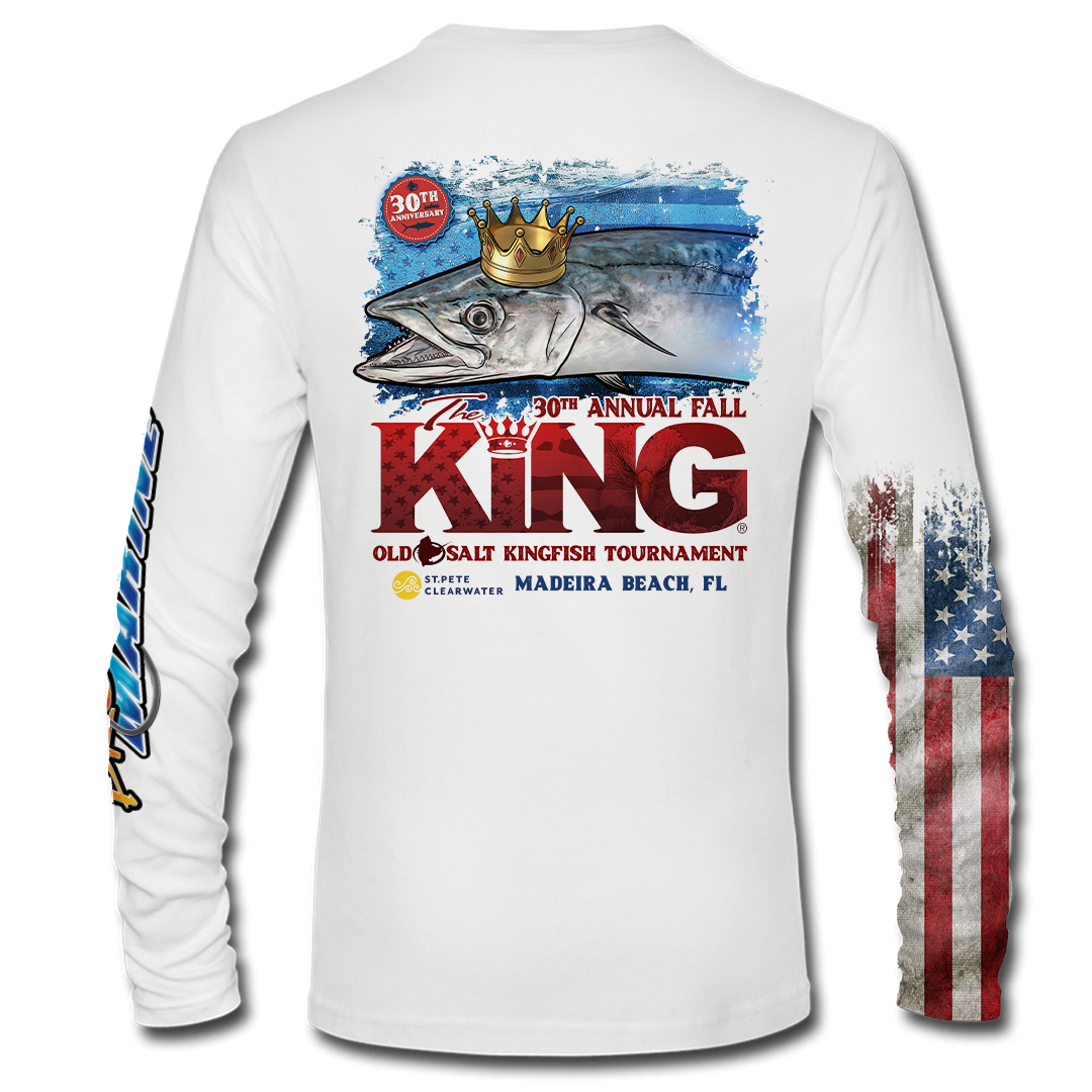 The KING - Fall 2023 - Men&#39;s Long Sleeve Performance Shirt - White