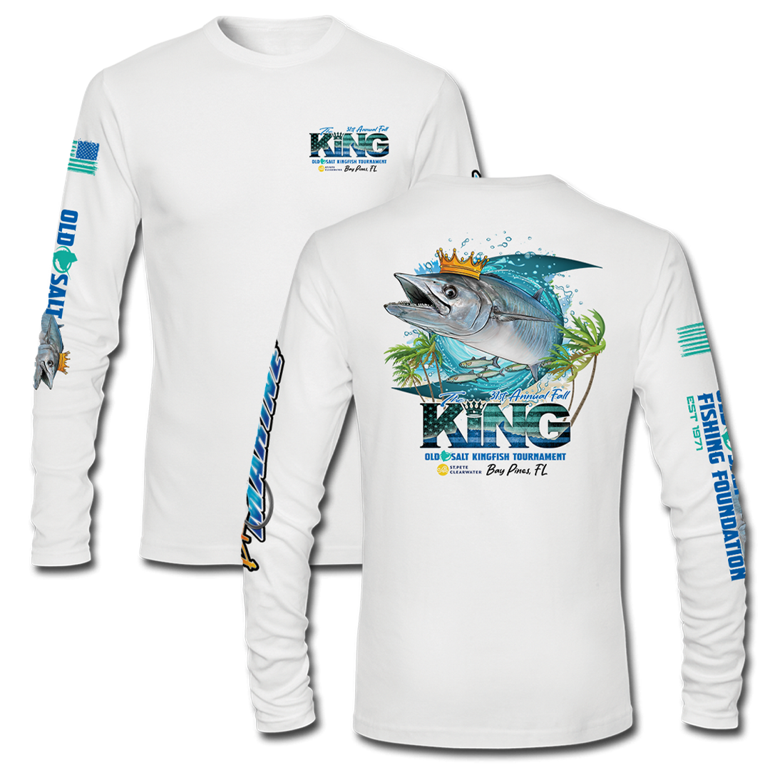 The KING - Fall 2024 - Men&#39;s Long Sleeve Performance Shirt - White