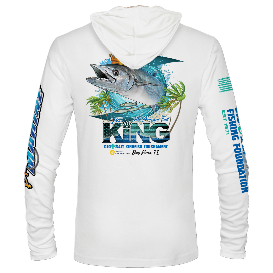 The KING - Fall 2024 - Long Sleeve - Tournament Hoodie - White