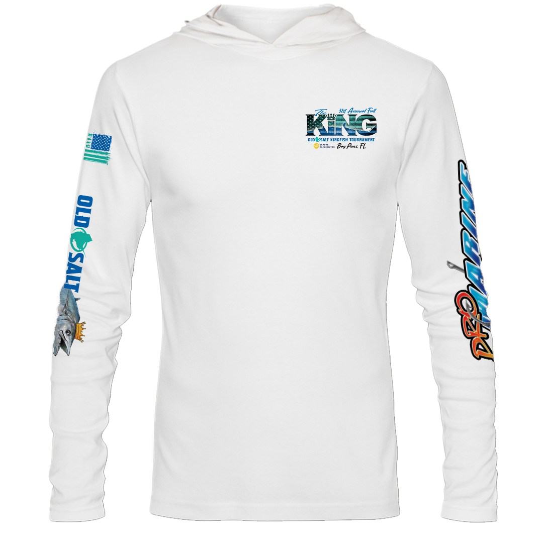 The KING - Fall 2024 - Long Sleeve - Tournament Hoodie - White