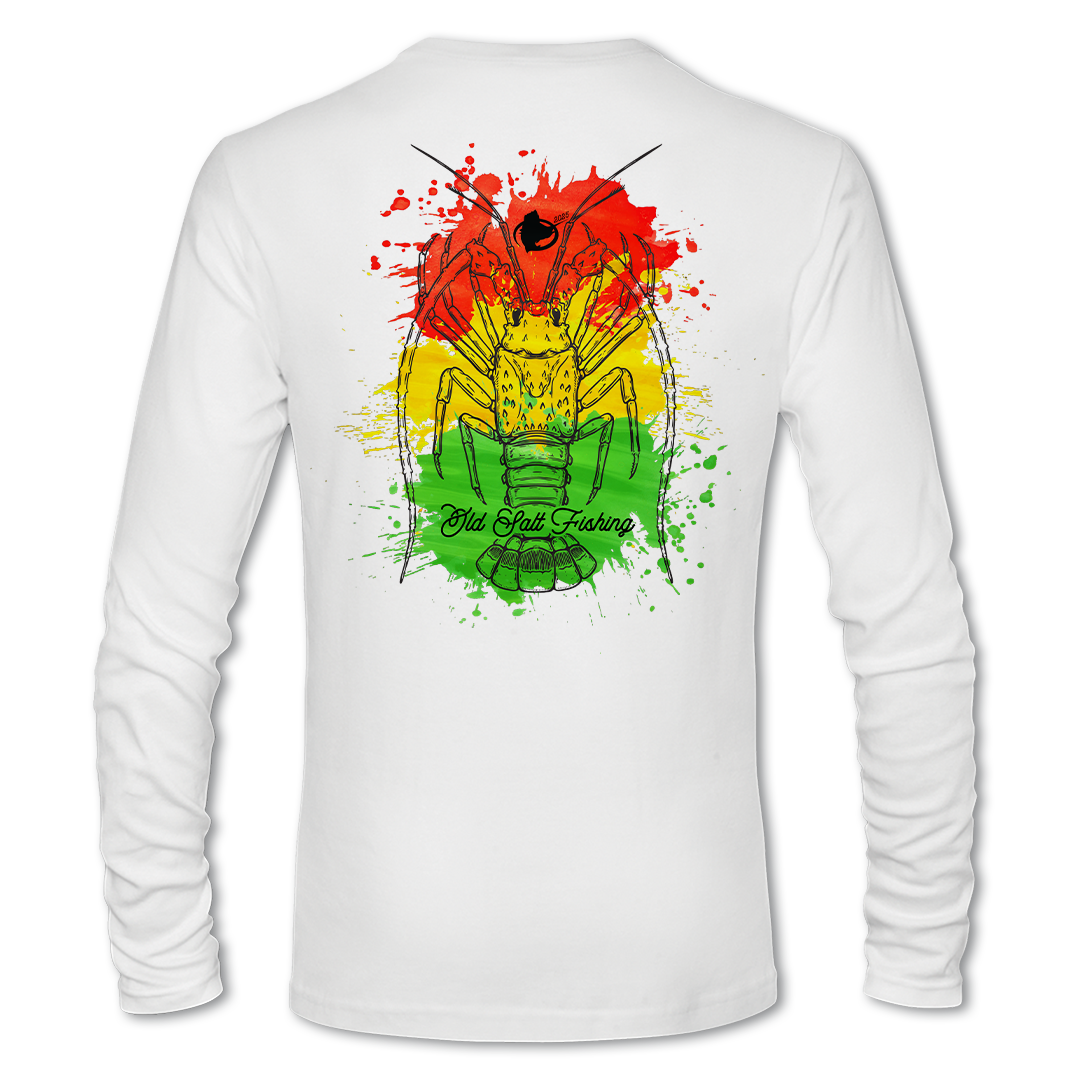 Rasta Lobsta- Long Sleeve Performance Fishing Shirt