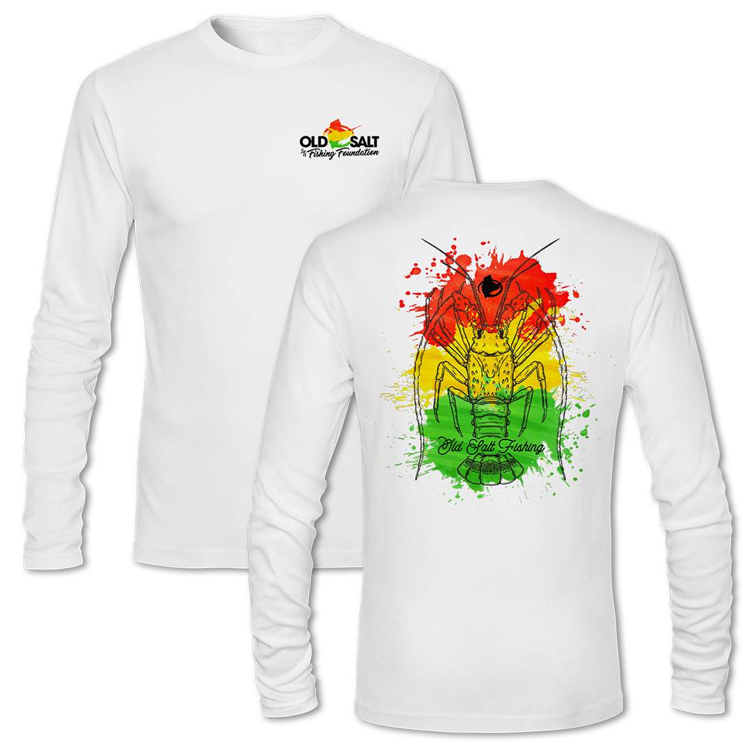 Rasta Lobsta- Long Sleeve Performance Fishing Shirt