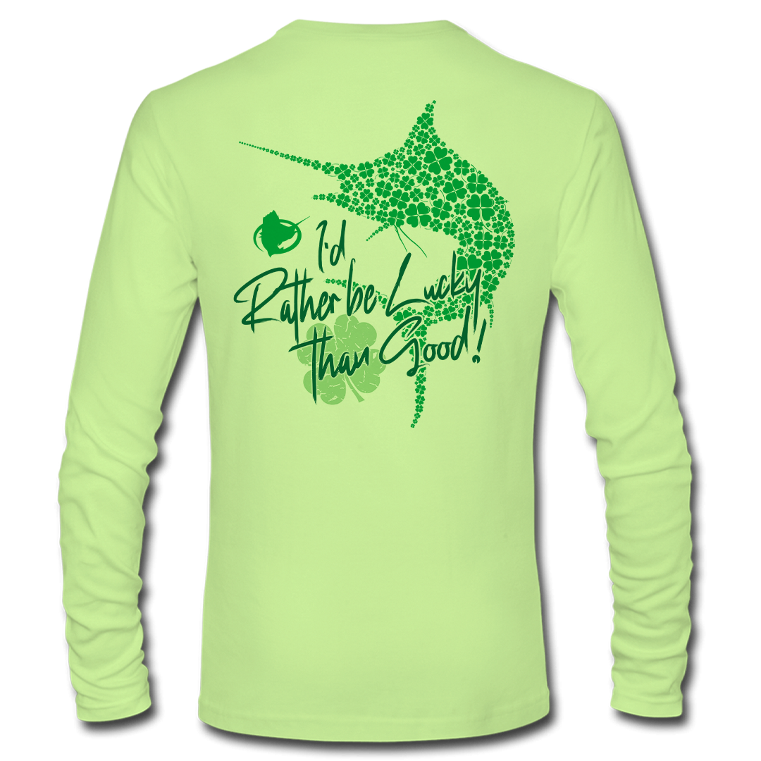 Rather Be Lucky - Marlin, Long Sleeve Performance Shirt