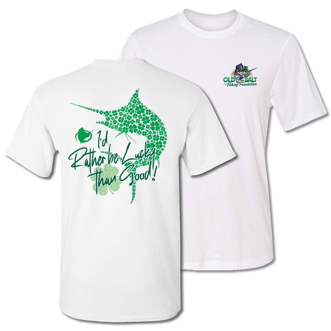 Rather Be Lucky - Marlin, Short Sleeve T Shirt