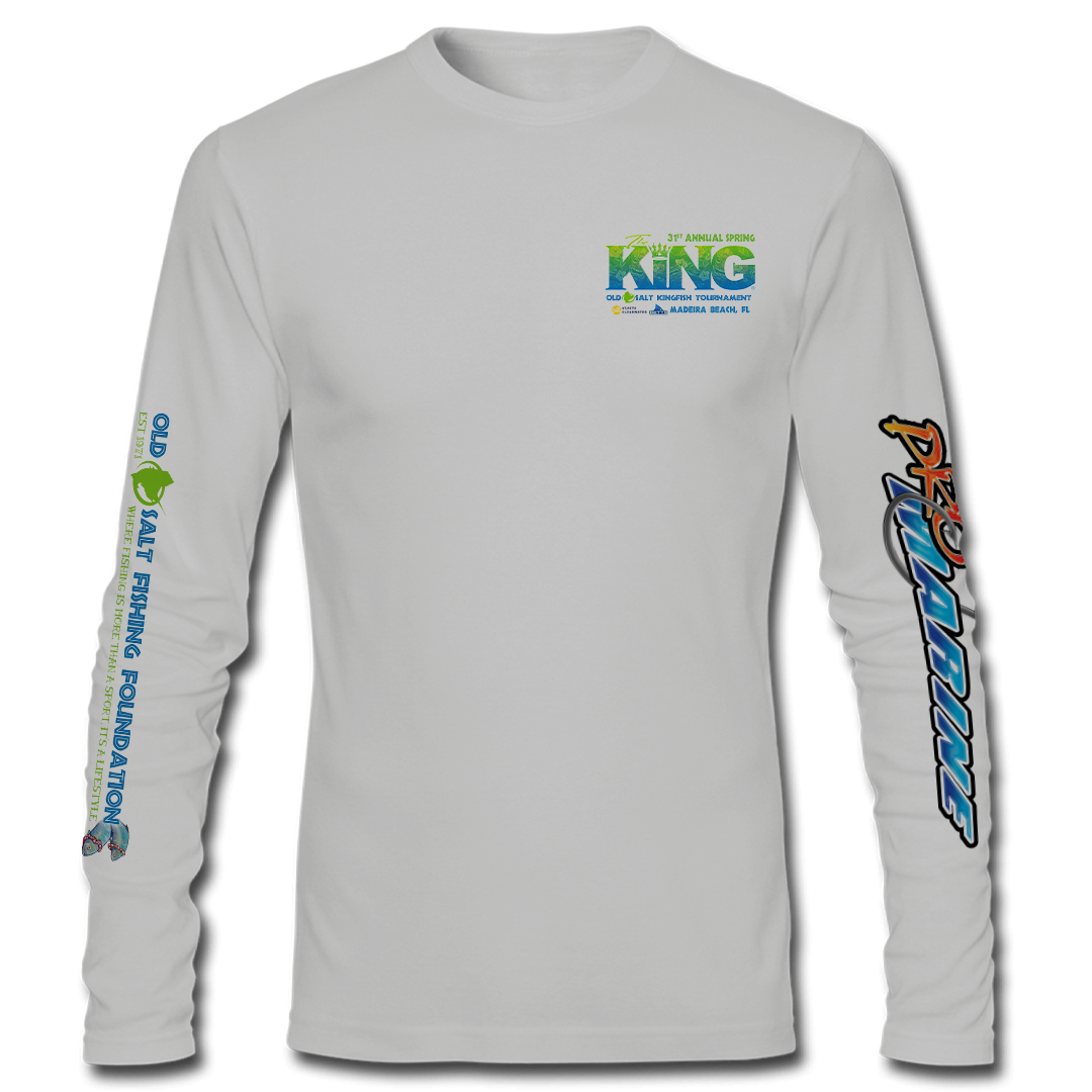 The KING - Spring 2024 - Men&#39;s Long Sleeve Performance Shirt - Light Grey