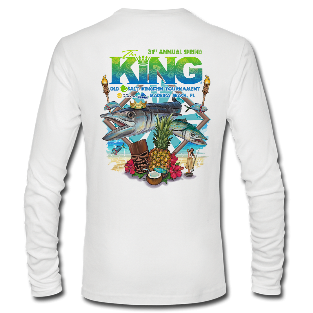 The KING - Spring 2024 - Men&#39;s Long Sleeve Performance Shirt - White