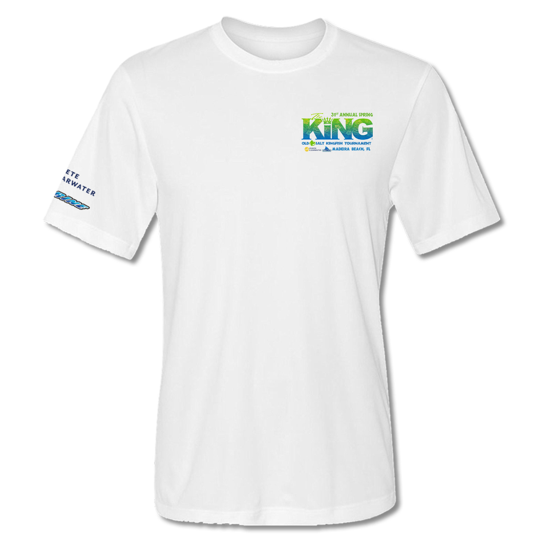 The KING - Spring 2024 - Men&#39;s Short Sleeve Performance Shirt - White