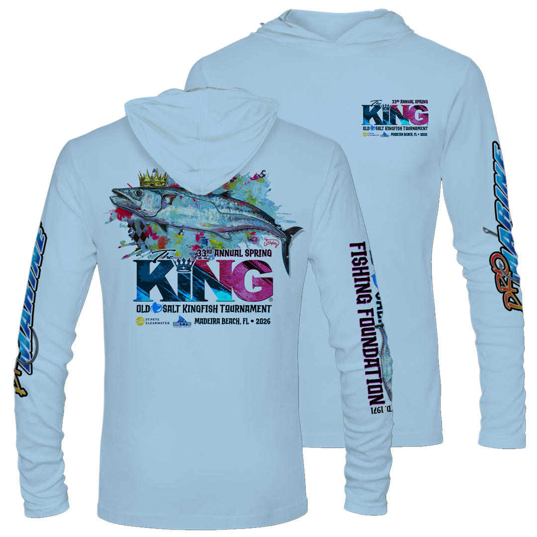 The KING - Spring 2026 - Long Sleeve Performance Hoodie - Blue