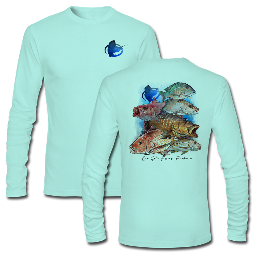 Snapper Frenzy Long Sleeve Performance Shirt