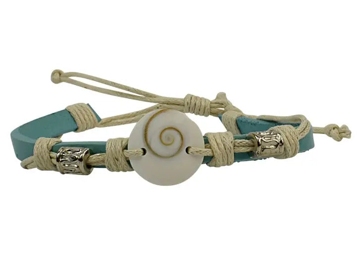 Shiva Shell Leather Bracelet