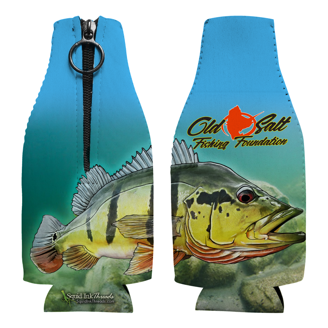 Peacock Bass Bottle Coozie