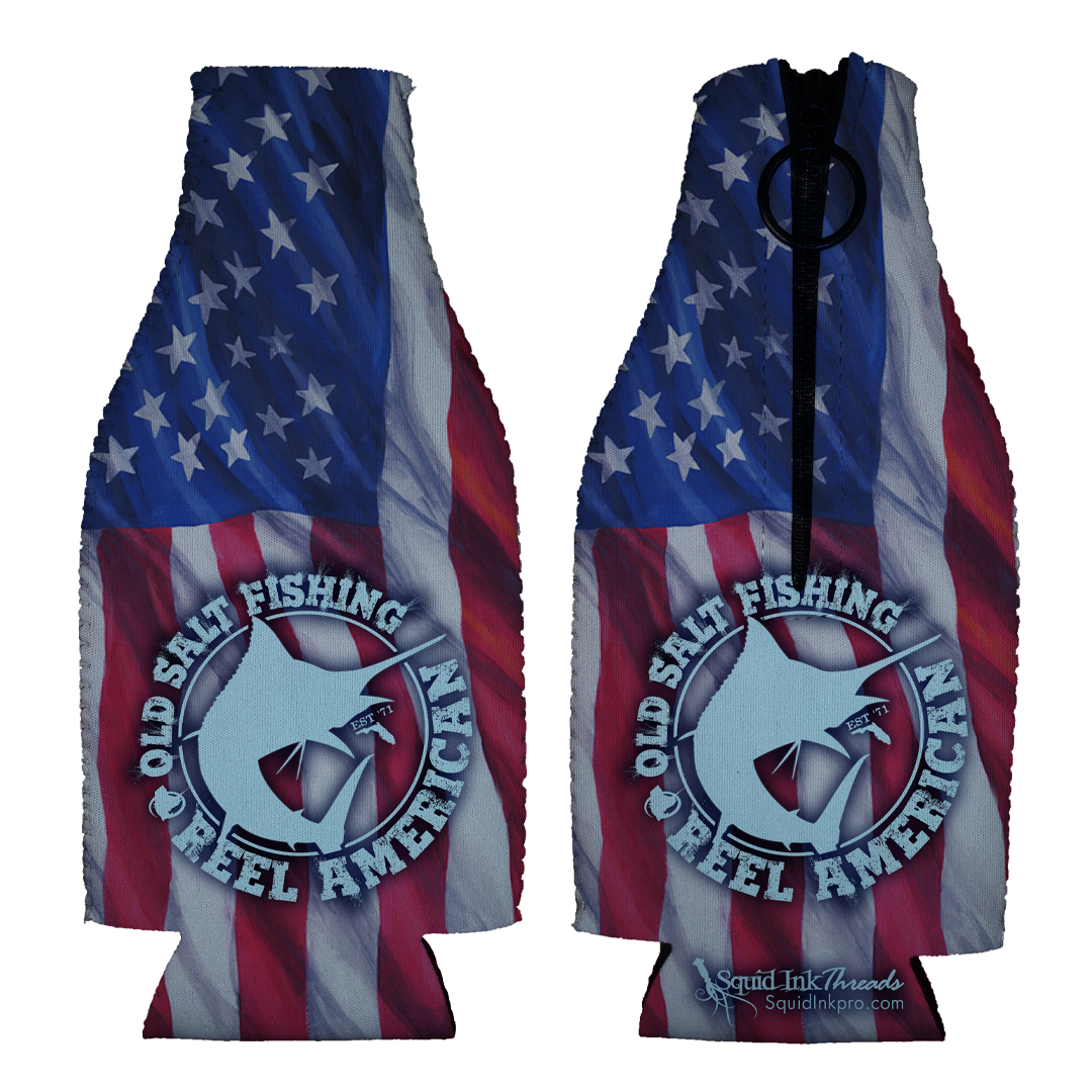 Reel Offshore American Bottle Koozie