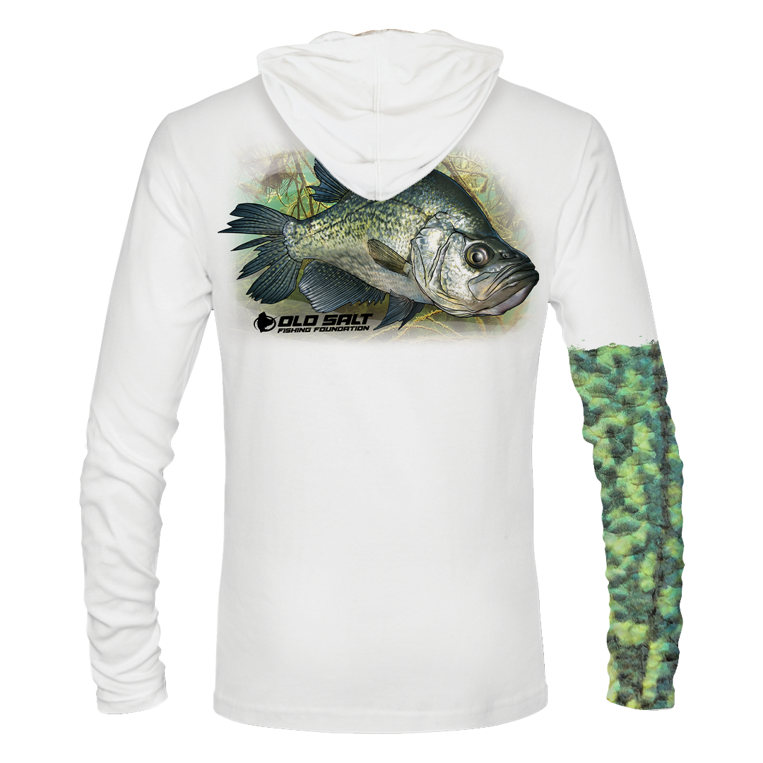 Crappie Long Sleeve Hooded Performance Shirt