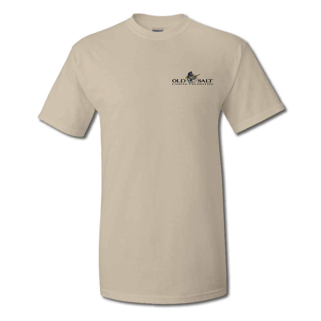 Fish Frenzy Short Sleeve Performance Tee - Tan