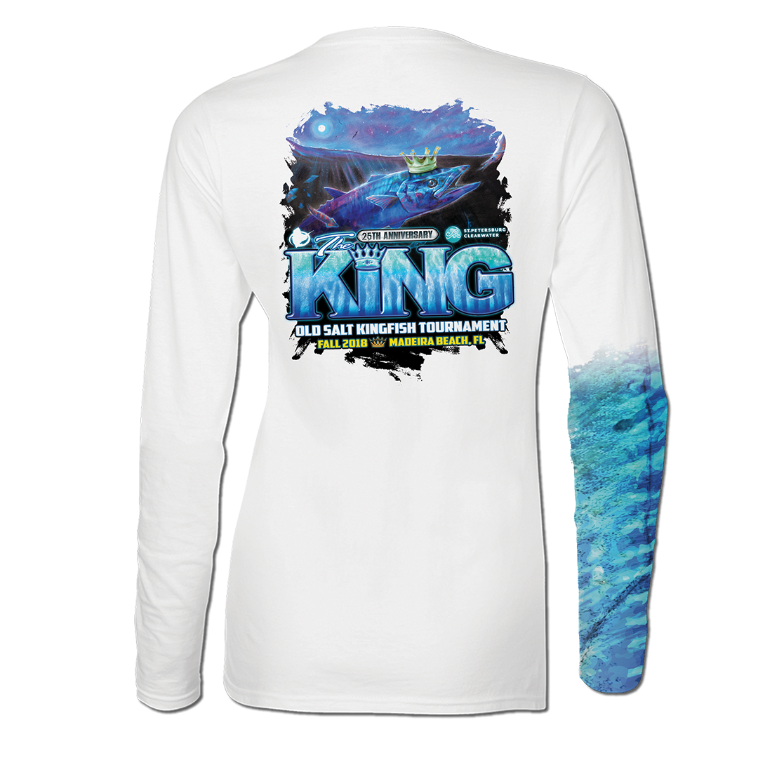 The King - Fall 2018 - Ladies Long Sleeve Performance Shirt - White