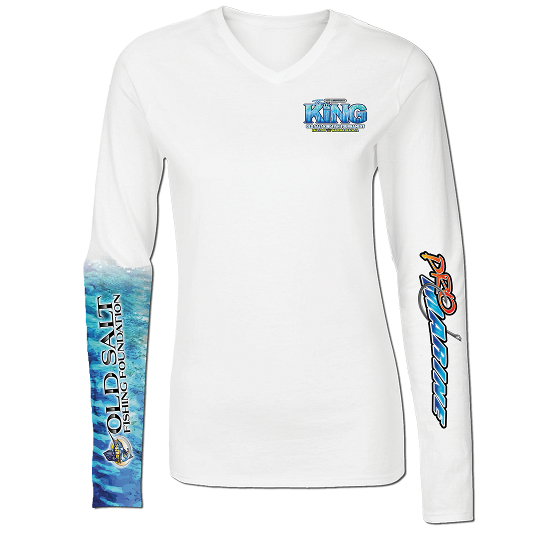 The King - Fall 2018 - Ladies Long Sleeve Performance Shirt - White