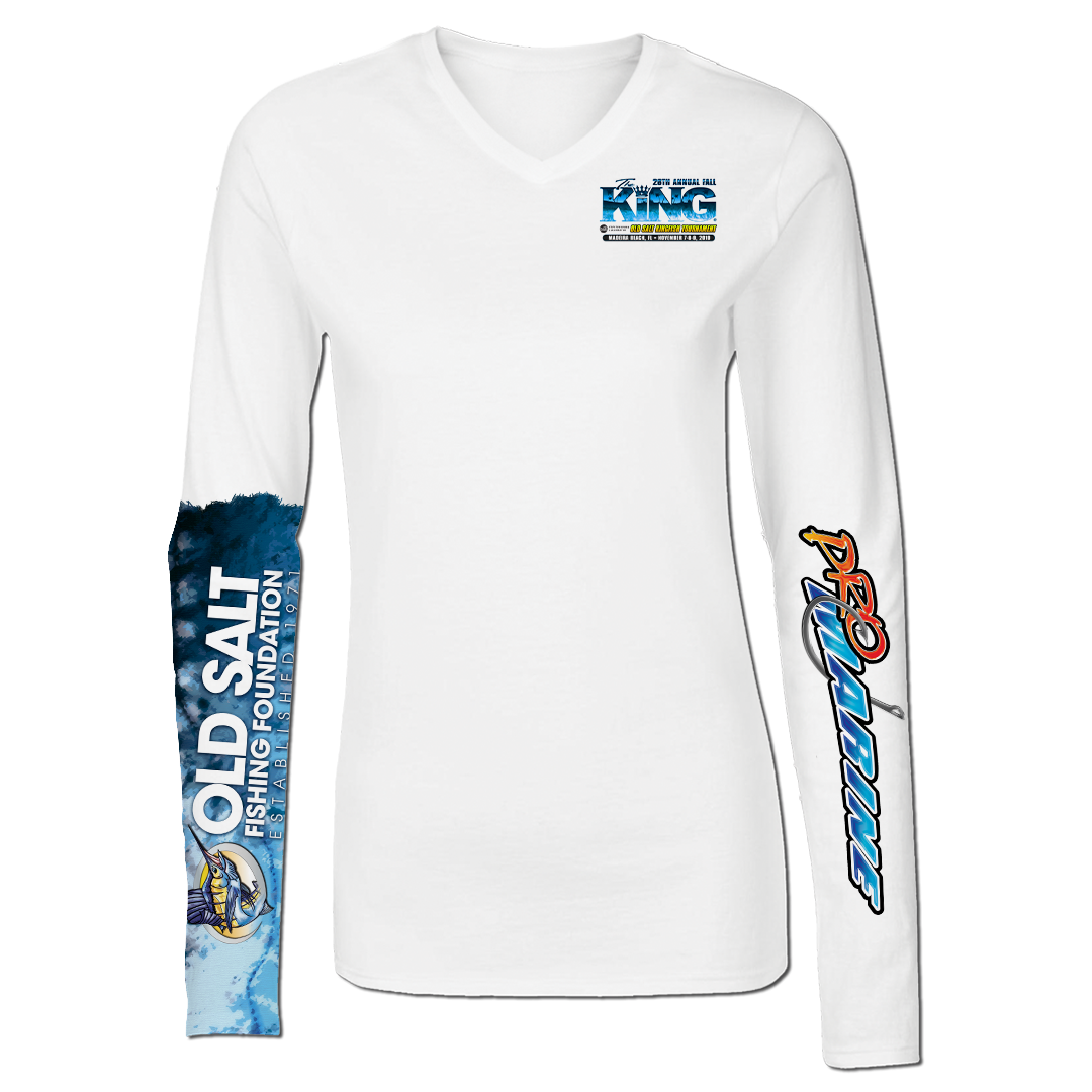 The KING - Fall 2019 Ladies Performance - Long Sleeve - Fishing Tournament T-Shirt