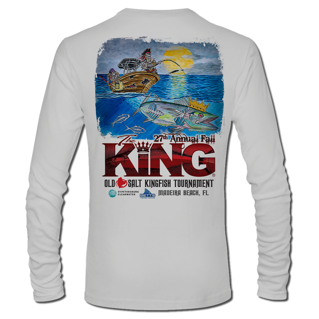 The King - Fall 2020 - Men&#39;s Long Sleeve Tournament Shirt - Performance - Grey