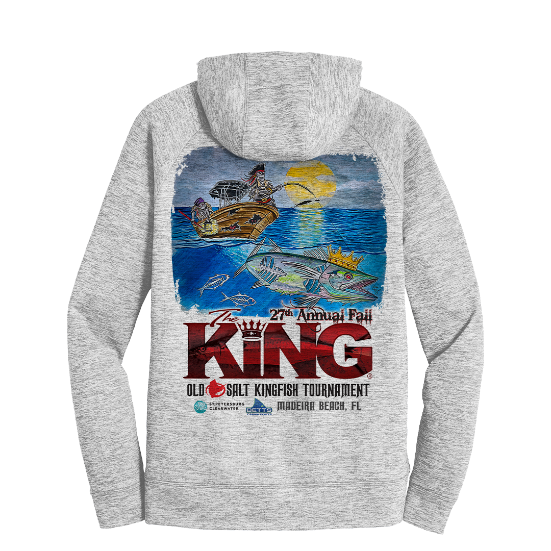 The KING - Fall 2020 - Long Sleeve - Fleece Tournament Hoodie - Grey Fleck