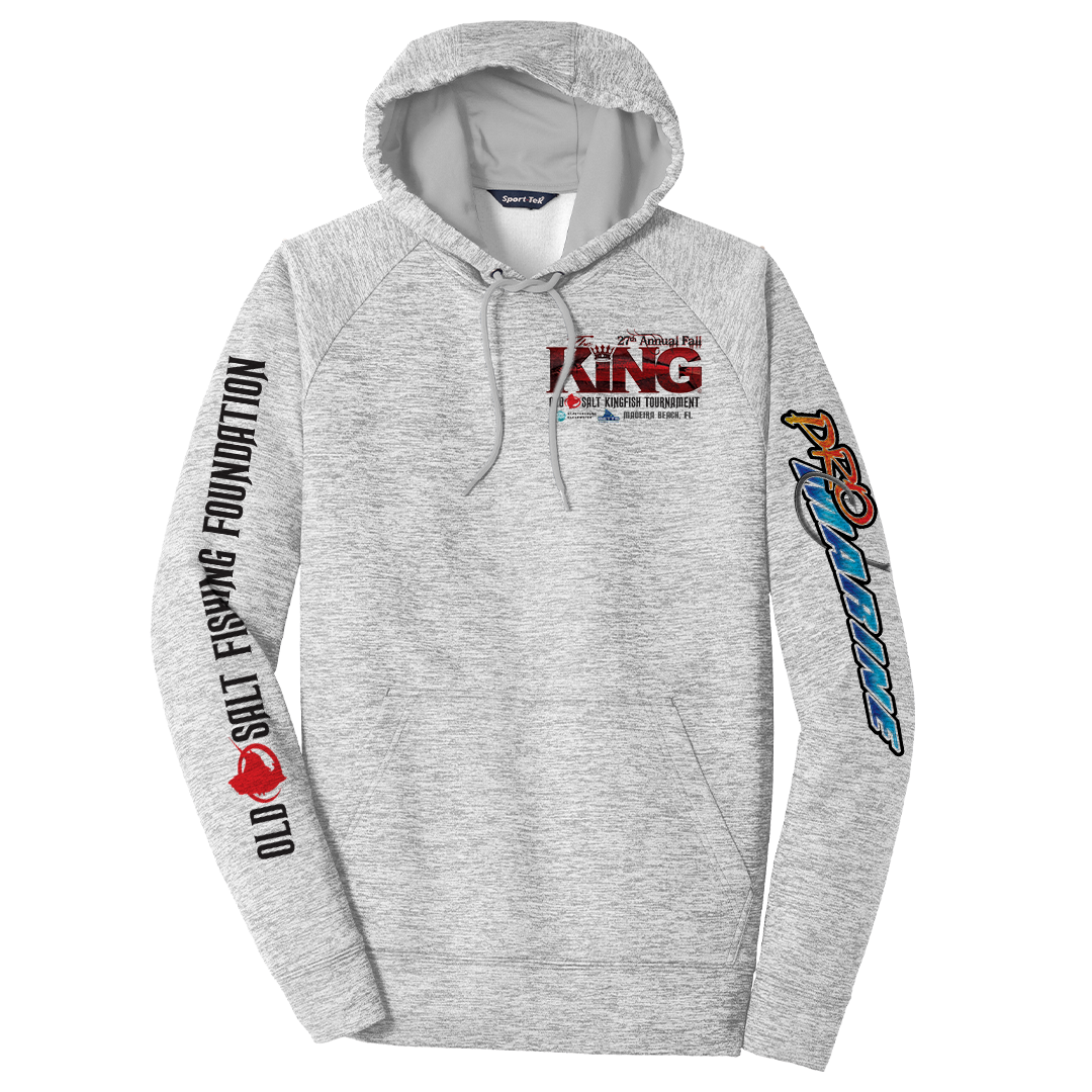 The KING - Fall 2020 - Long Sleeve - Fleece Tournament Hoodie - Grey Fleck