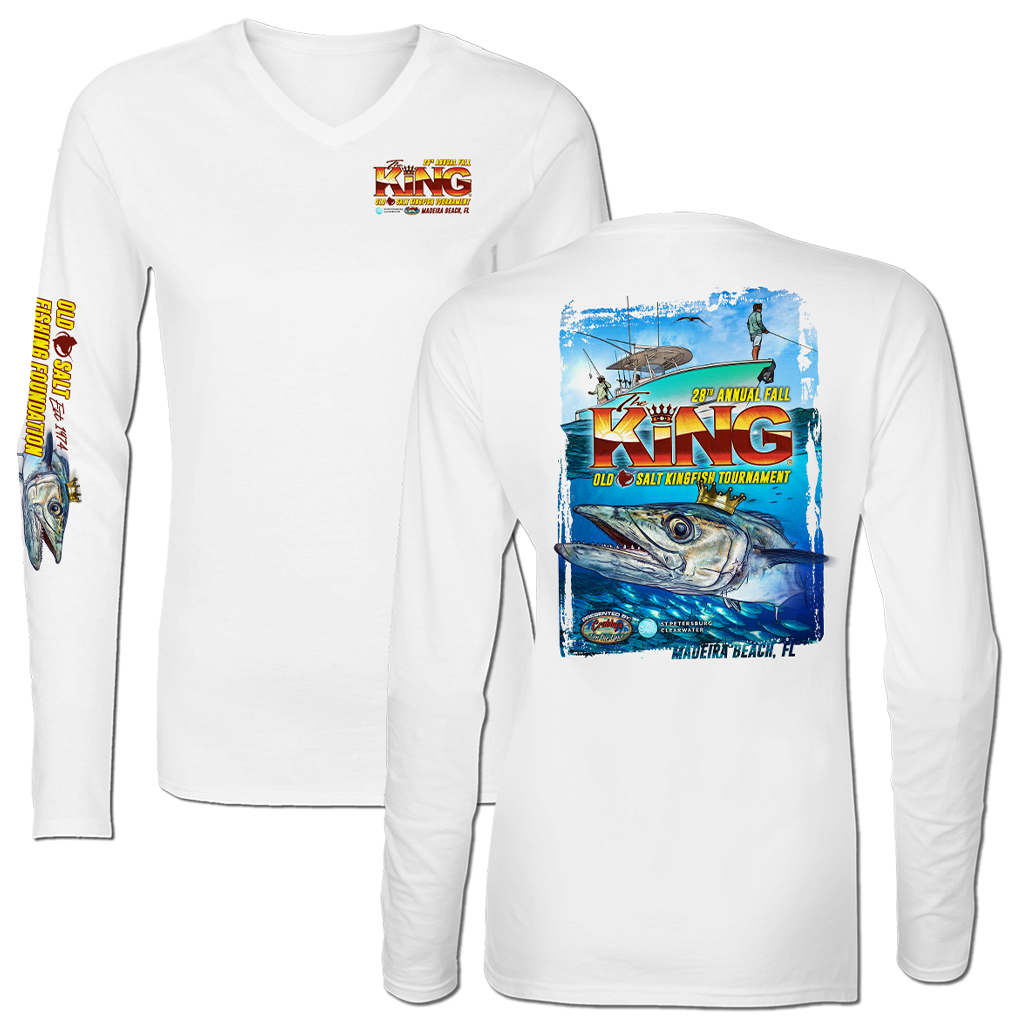 The KING - Fall 2021 - Ladies Long Sleeve Performance Shirt - White