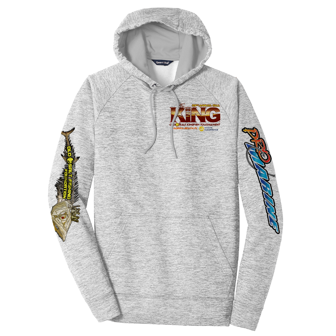 The KING - Fall 2022 - Long Sleeve - Fleece Tournament Hoodie - Electric Grey