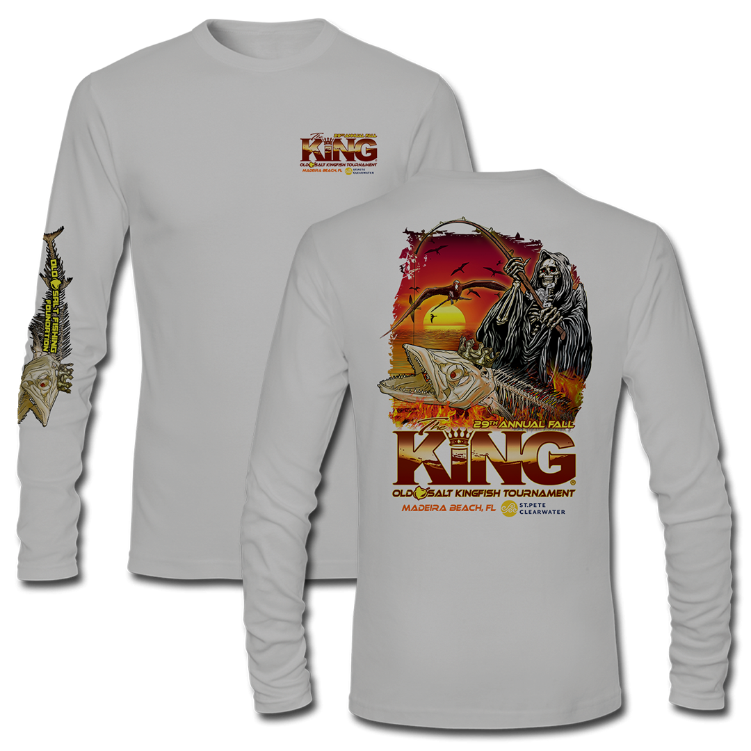 The KING - Fall 2022 - Men&#39;s Long Sleeve Performance Shirt - Grey