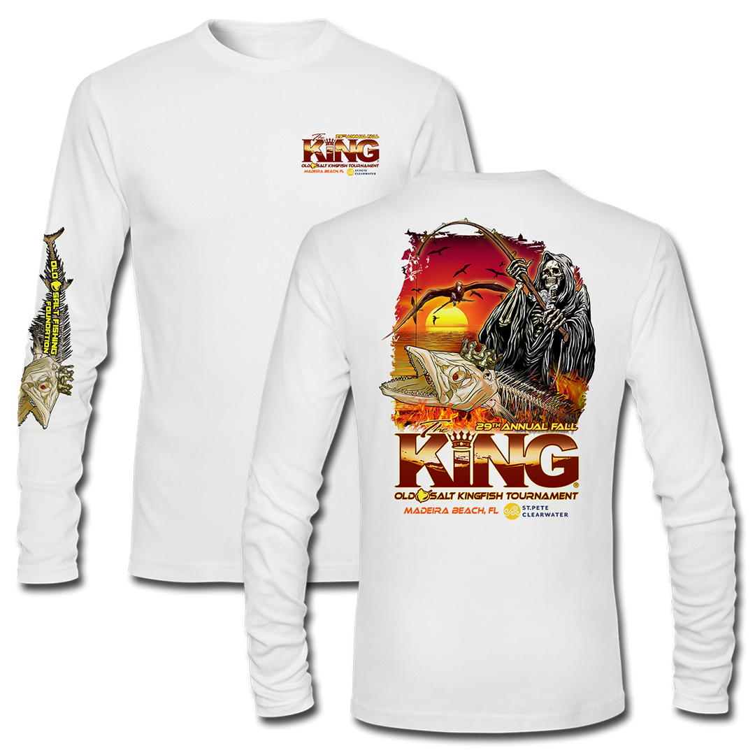 The KING - Fall 2022 - Men&#39;s Long Sleeve Performance Shirt - White