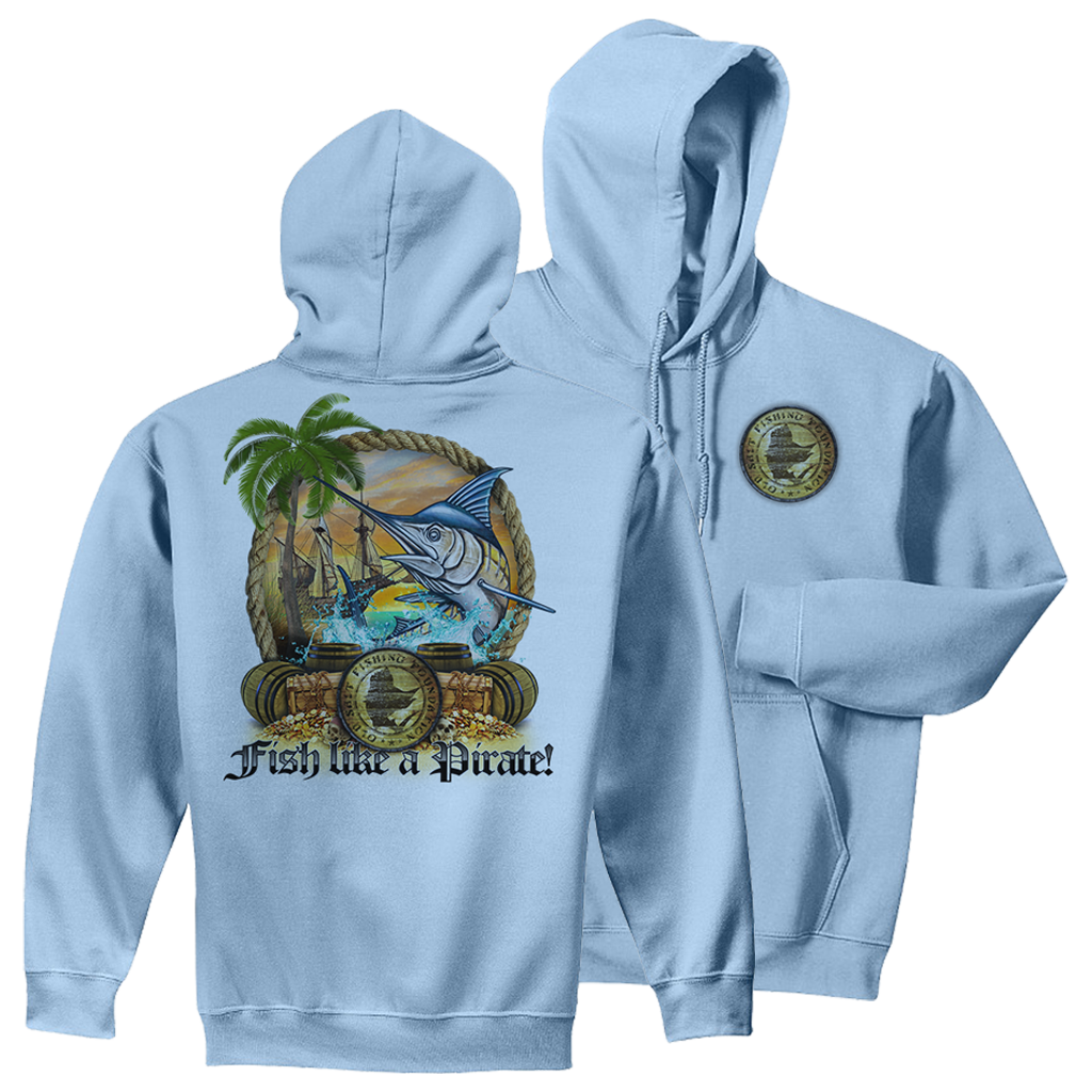 Fish Like A Pirate Hoodie