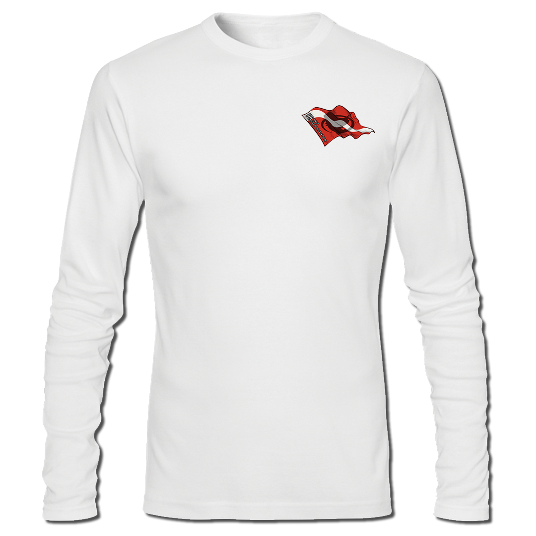 Flounder Spearin&#39; - Long Sleeve Performance Fishing Shirt