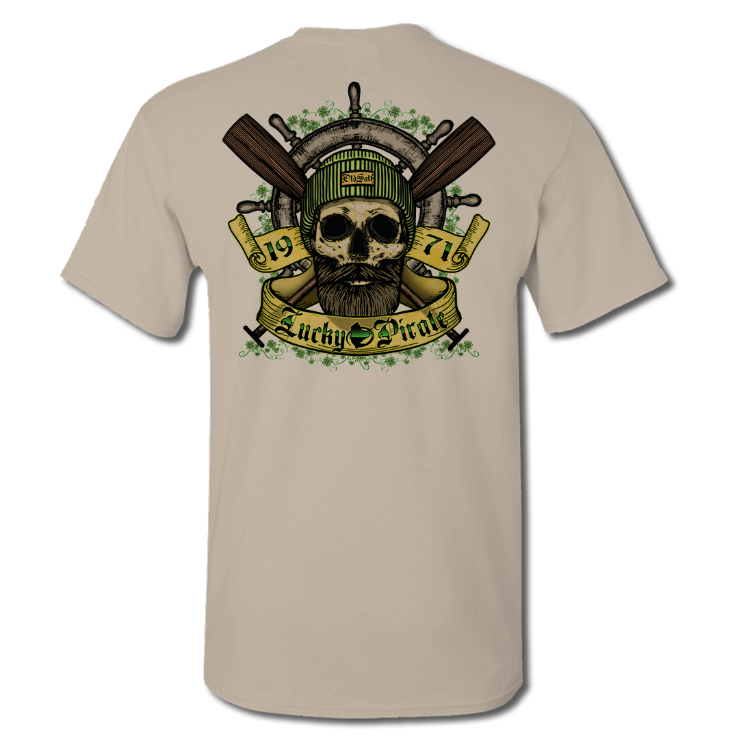 Lucky Pirate - Short Sleeve T-Shirt - Tan