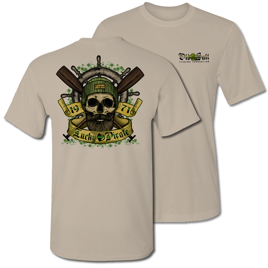 Lucky Pirate - Short Sleeve T-Shirt - Tan