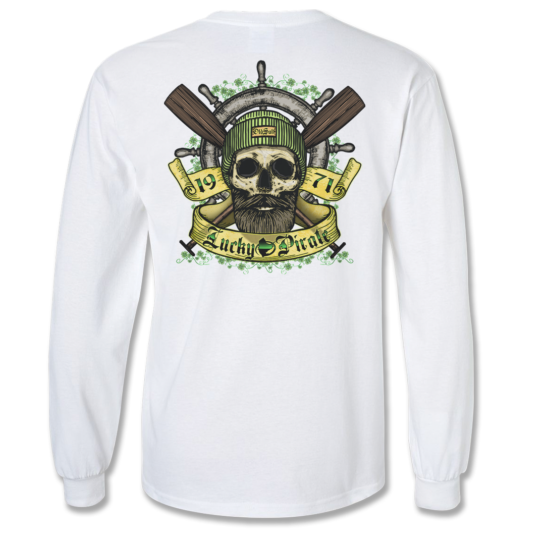 Lucky Pirate - Long Sleeve T-Shirt - White