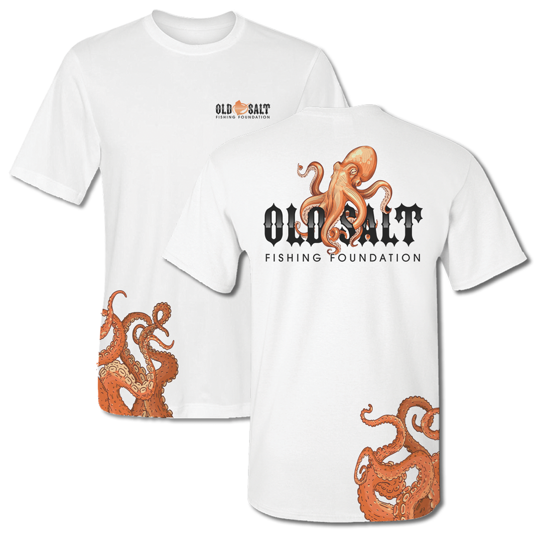 Tentacles - Short Sleeve Cotton Blend Fishing T-shirt