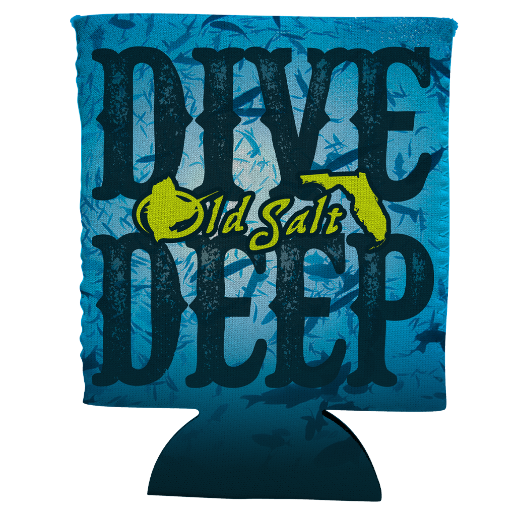 Dive Deep Can Koozie