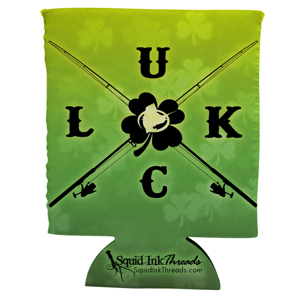 Lucky Rods Can Koozie