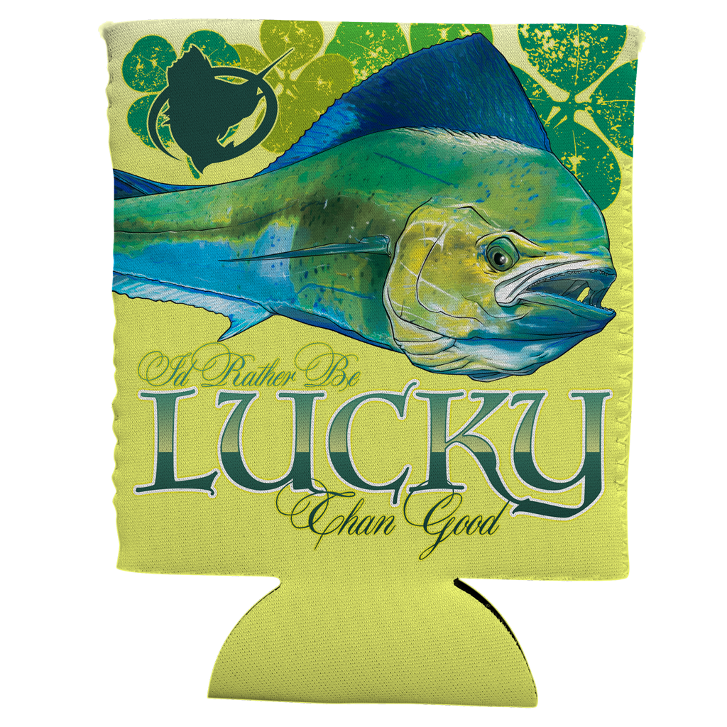 Lucky Mahi Can Koozie