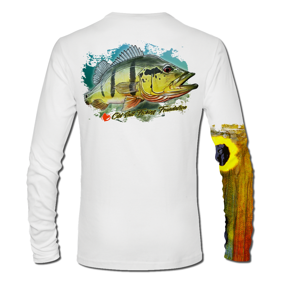 Peacock Bass Long Sleeve Performance Shirt