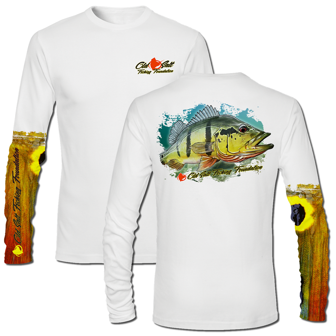 Peacock Bass Long Sleeve Performance Shirt