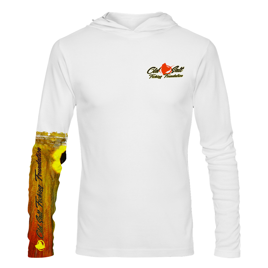 Peacock Bass Long Sleeve Hooded Performance Shirt