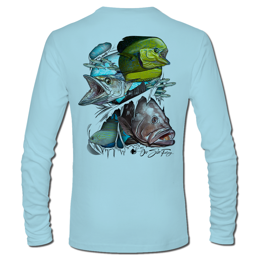 Reel Torn - Long Sleeve Performance Fishing Shirt