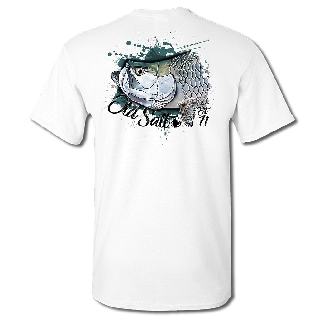 YOUTH Salty Tarpon Short Sleeve Performance Fishing Tee