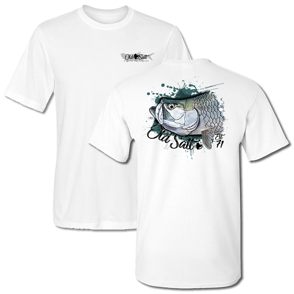 YOUTH Salty Tarpon Short Sleeve Performance Fishing Tee