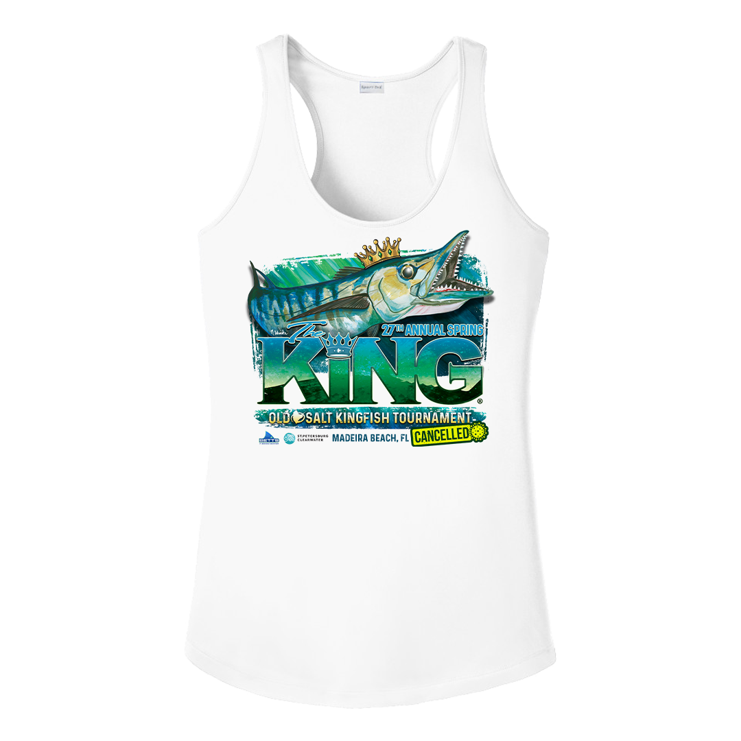 The KING - Spring 2020 (CANCELLED) Ladies Tank Top - Performance - Fishing Tournament T-Shirt