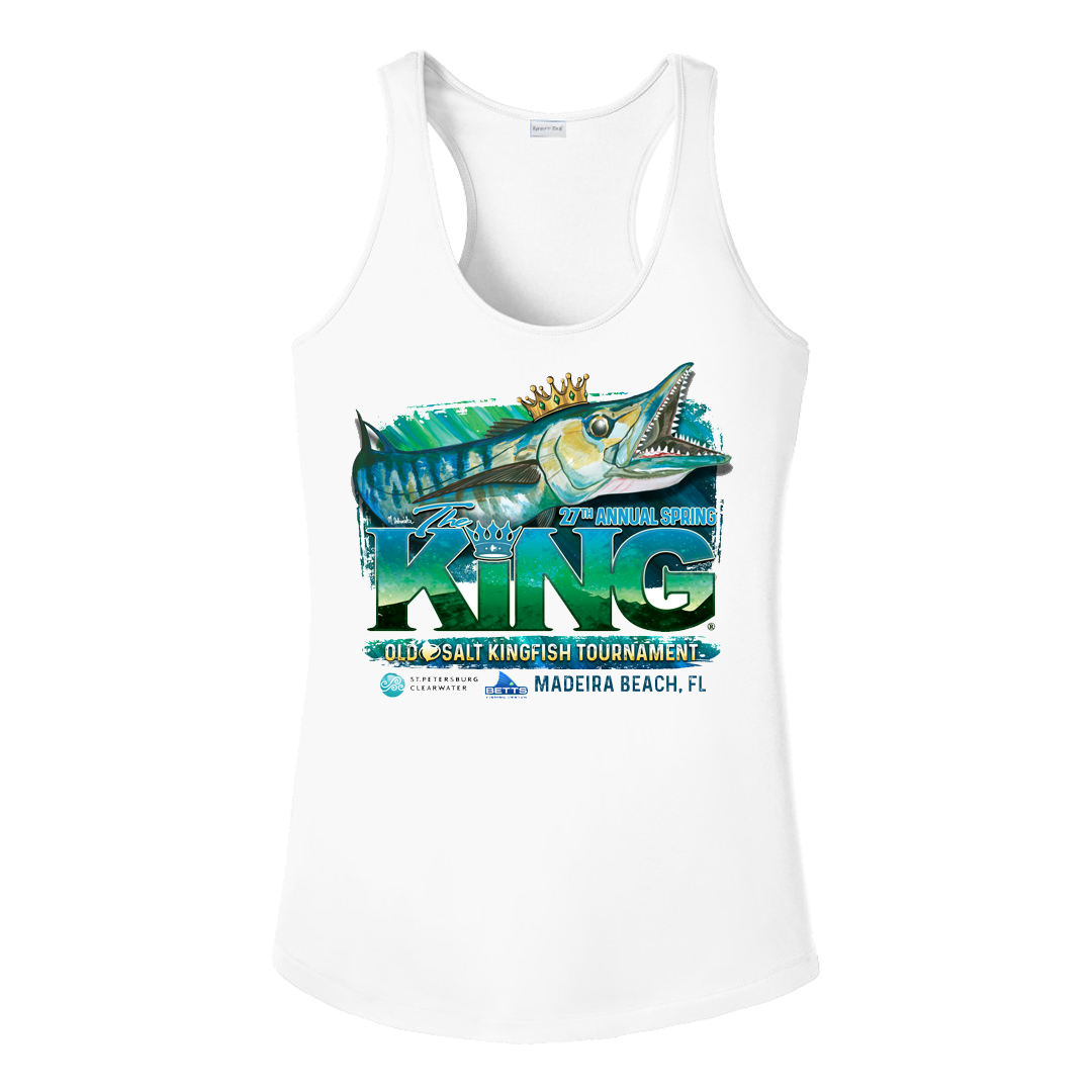 The KING - Spring 2020 Ladies Tank Top - Performance - Fishing Tournament T-Shirt