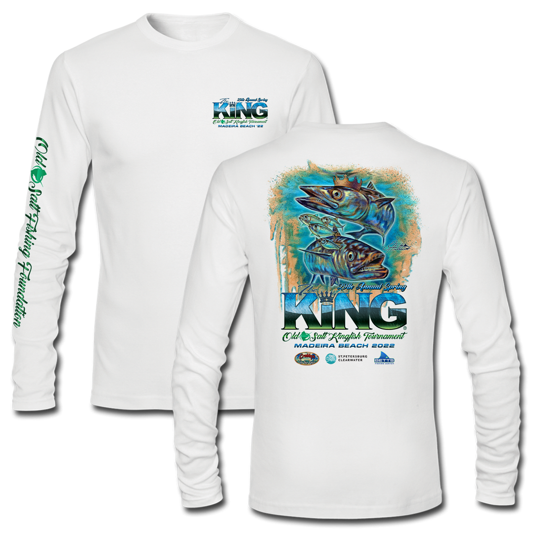 The KING - Spring 2022 - Men&#39;s Long Sleeve Performance Shirt - White