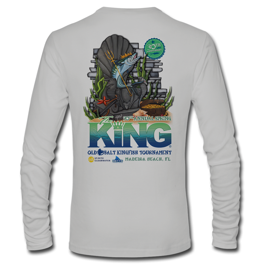 The KING - Spring 2023 - Men&#39;s Long Sleeve Performance Shirt - Grey