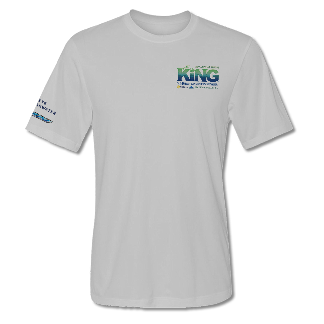 The KING - Spring 2023 - Men&#39;s Short Sleeve Performance Shirt - Grey